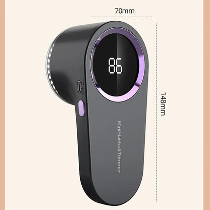 Anti-bouloches électrique portable pour vêtements, avec écran LED, rechargeable, pour le rasage des tissus et l'élimination des peluches