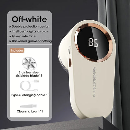Quitapelusas para ropa USB eléctrico recargable, recortador de bolas de pelo, afeitadora de suéter, dispositivo de eliminación de pelusas