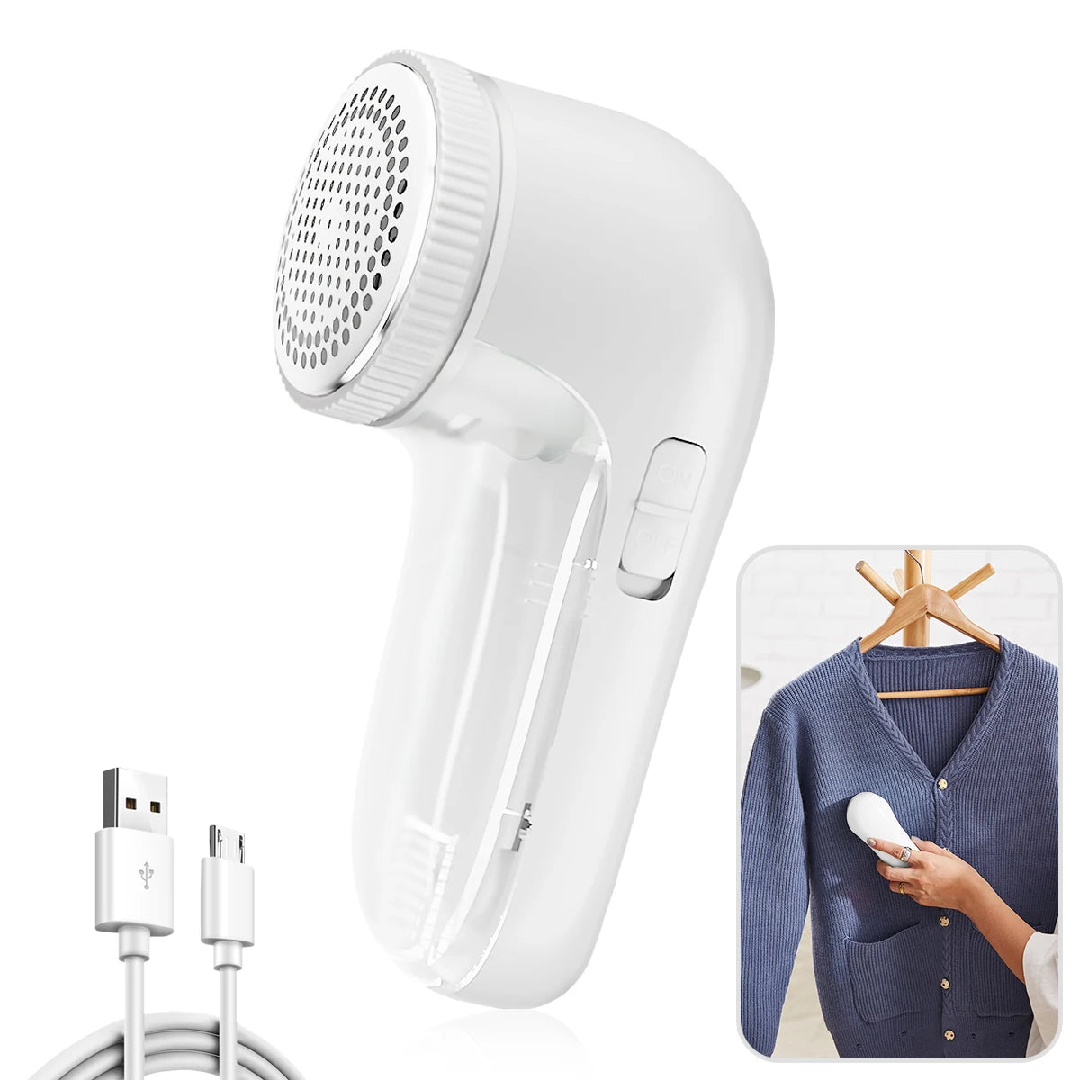 Épilateur électrique à peluches pour vêtements, anti-bouloches, rasoir anti-bouloches pour pull, coupe-bouloches portable rechargeable et détachable, pour le nettoyage.